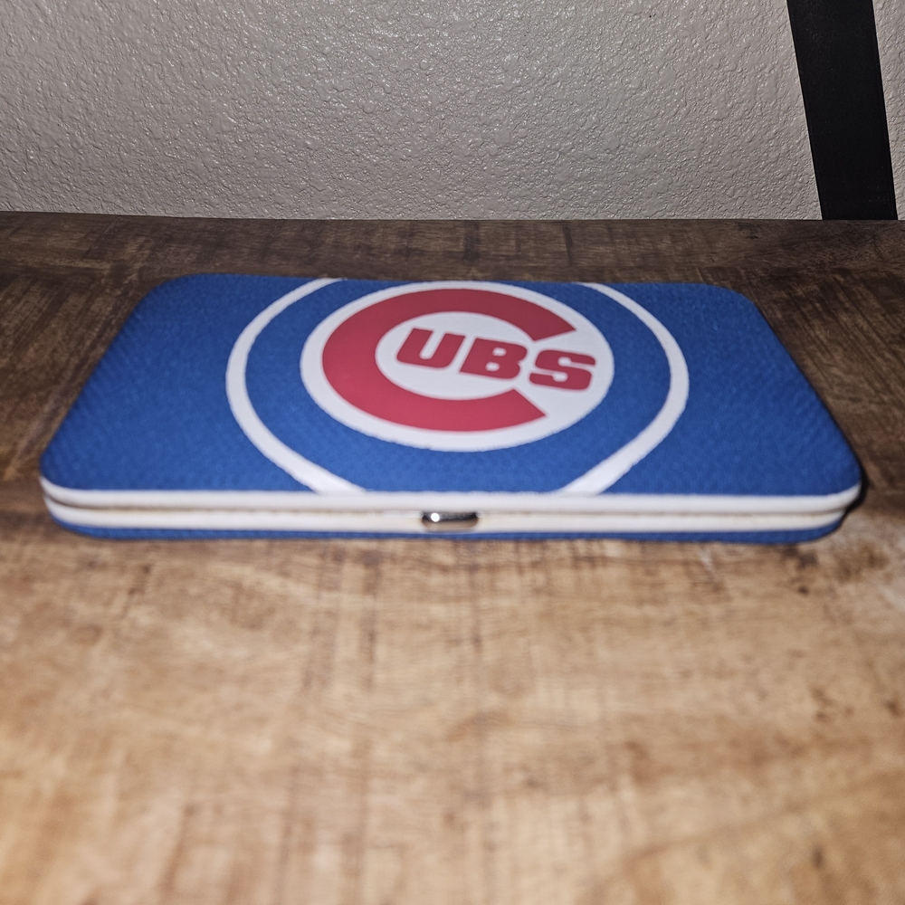 Chicago Cubs Blue Zip Wallet with Team Logo - Picture 5 of 6